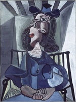 1941-1942 Woman with Hat Seated in an Armchair